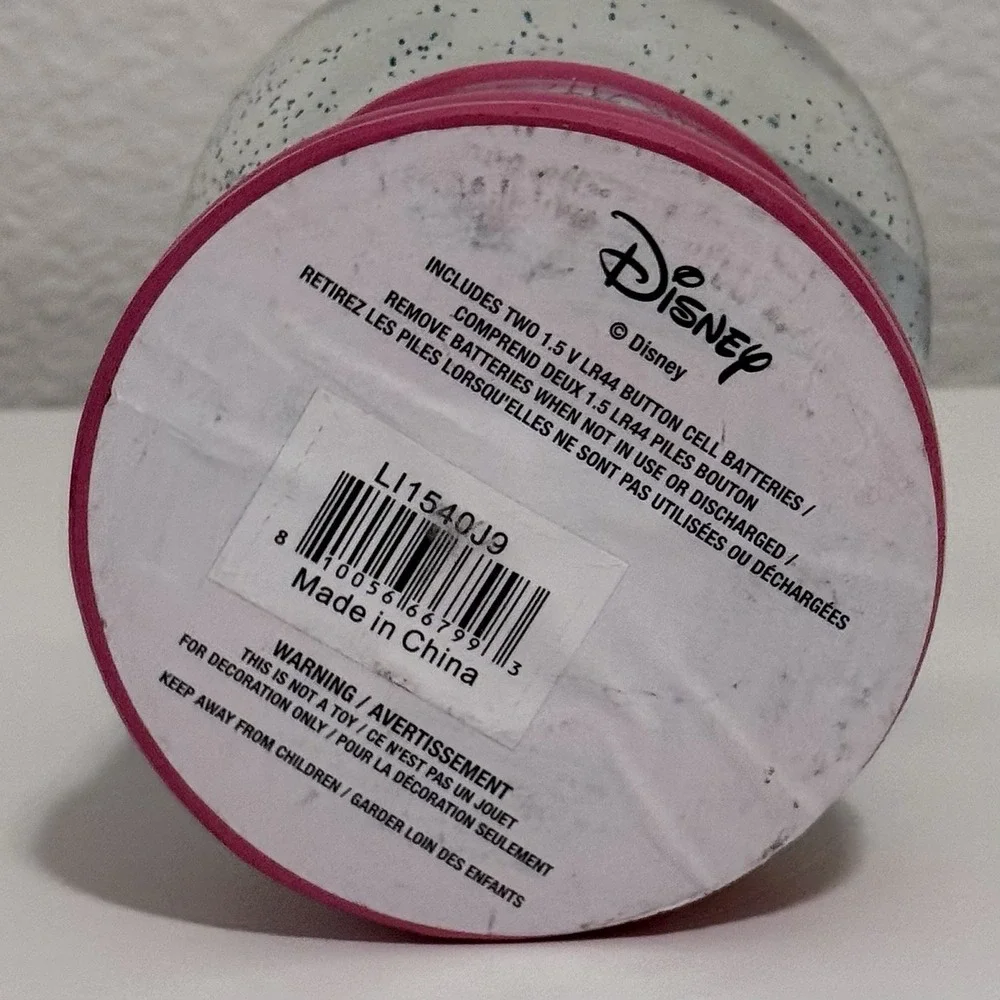 Disney Lilo & Stitch Ohana Light-Up Snow Globe Swirling Glitter NEW/SEALED